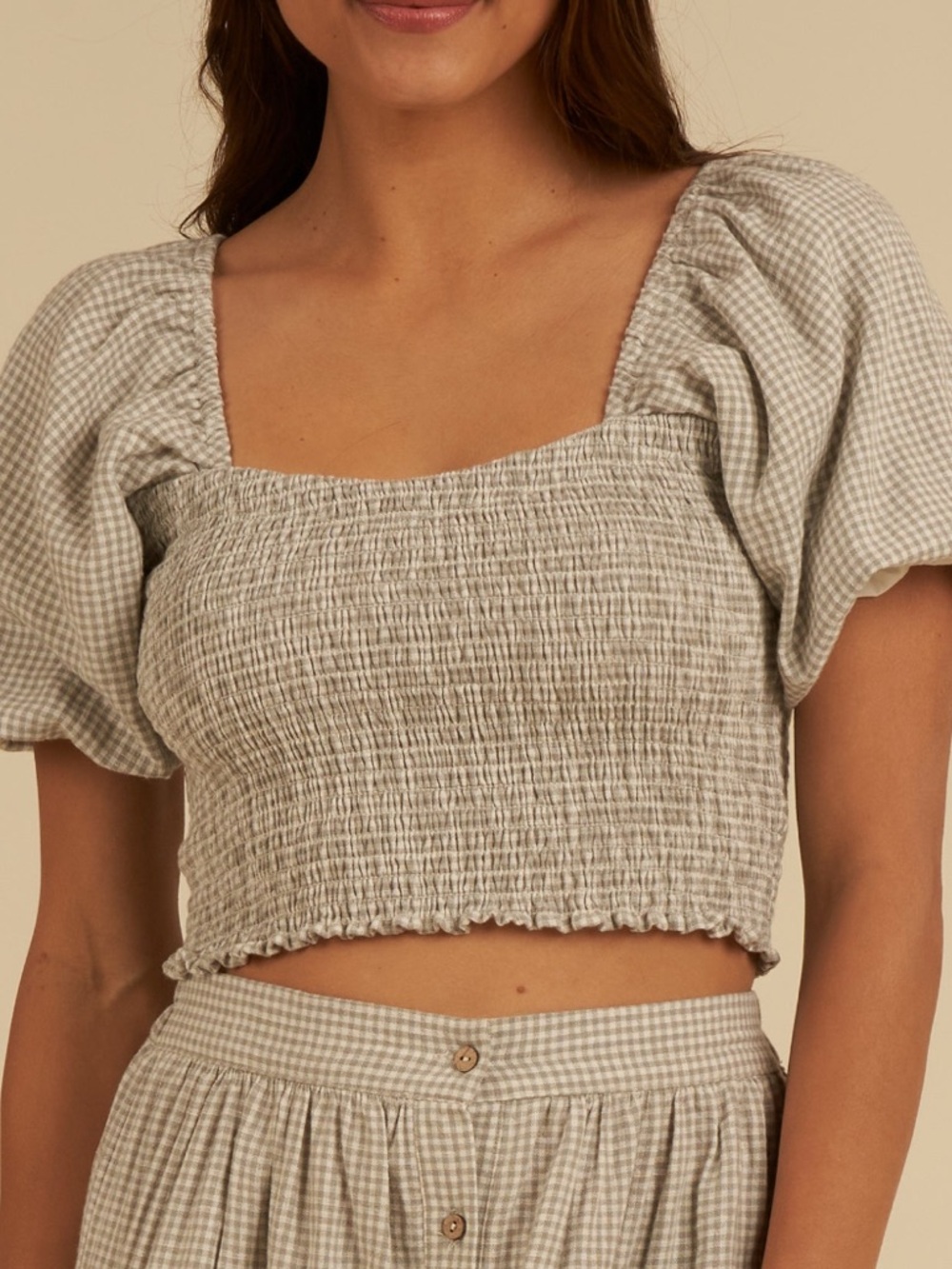 Green gingham set - Picture 2 of 2